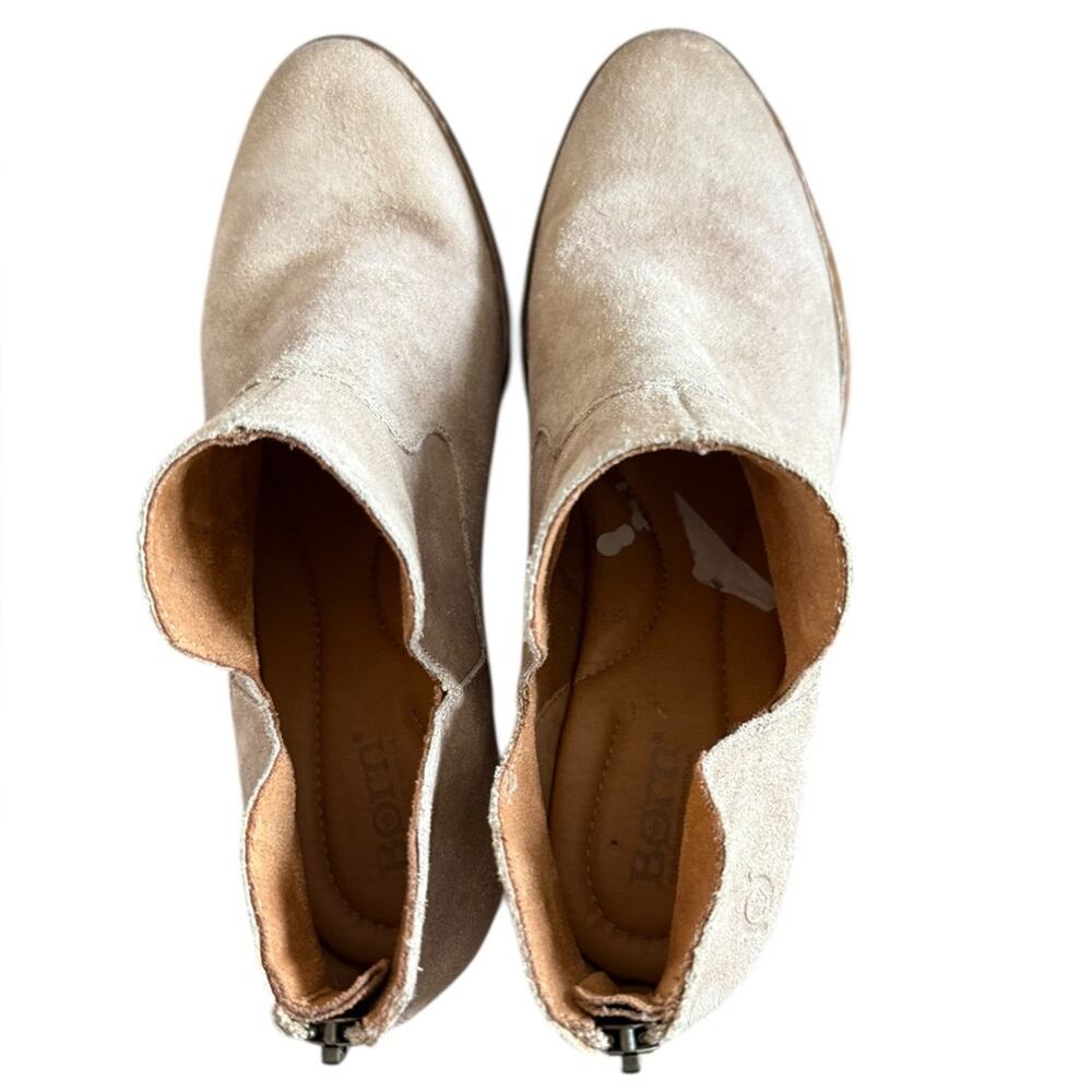 Born Beth Cream Visone Distressed Boots – Sz 9M - Picture 8 of 11